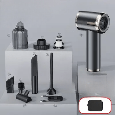 Aspirateur de voiture - CarWirelessVacuum™ - Gris - All in 1