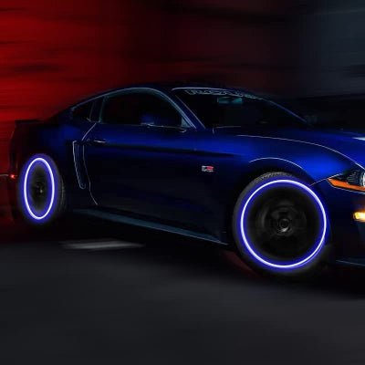 AUTOCOLLANT VOITURE - GlowWheel™ - Bleu - All in 1