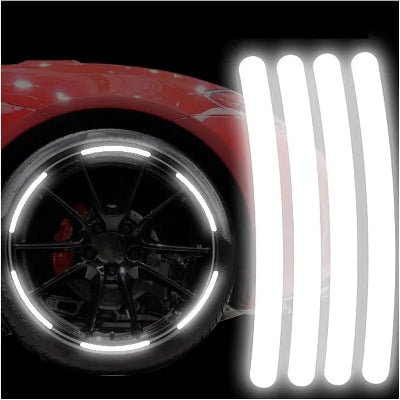 AUTOCOLLANT VOITURE - GlowWheel™ - Blanc - All in 1