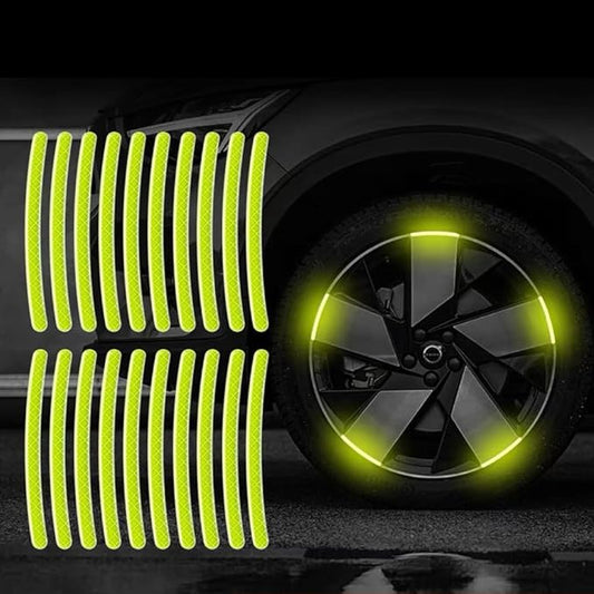 AUTOCOLLANT VOITURE - GlowWheel™ - Vert - All in 1
