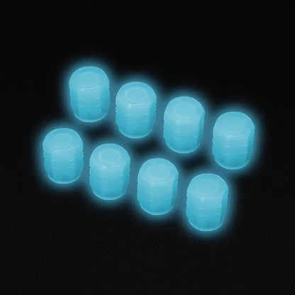 Luminous Tire Valve Caps Car Bicycle Motorcycle Wheel Hub Night Glow Decor Tire Dust - Proof Cover Universal Car Accessories - All in One