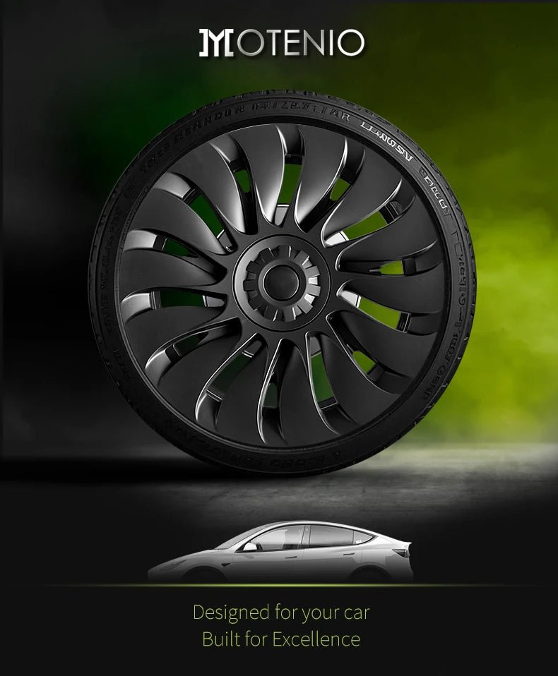 4PCS Design for TESLA Model Y 2020 - 2024 Vehicle Full Coverage Storm Wheel Cover Cap 19 Inches Wheel Hubcap Automobile Accessorie - All in 1