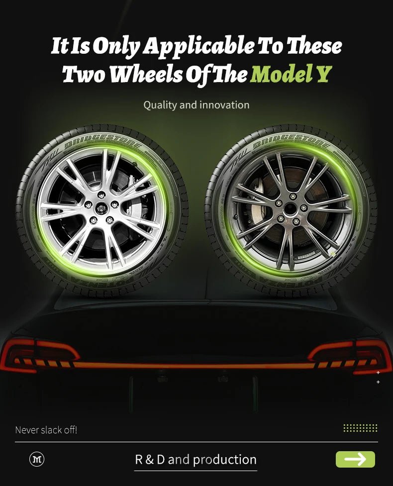 4PCS Design for TESLA Model Y 2020 - 2024 Vehicle Full Coverage Storm Wheel Cover Cap 19 Inches Wheel Hubcap Automobile Accessorie - All in 1