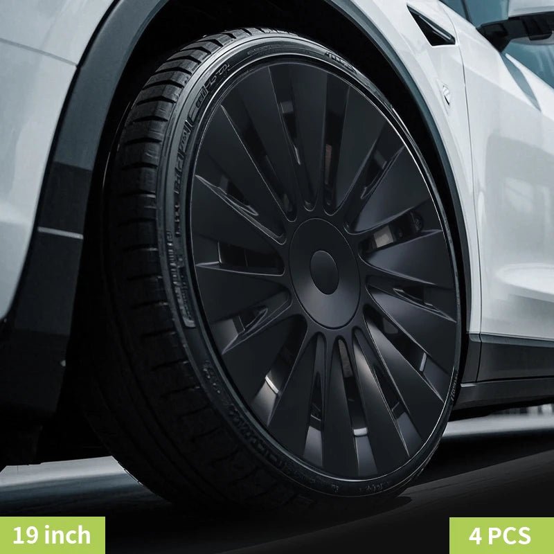 4PCS Design for TESLA Model Y 2020 - 2024 Vehicle Full Coverage Storm Wheel Cover Cap 19 Inches Wheel Hubcap Automobile Accessorie - All in 1