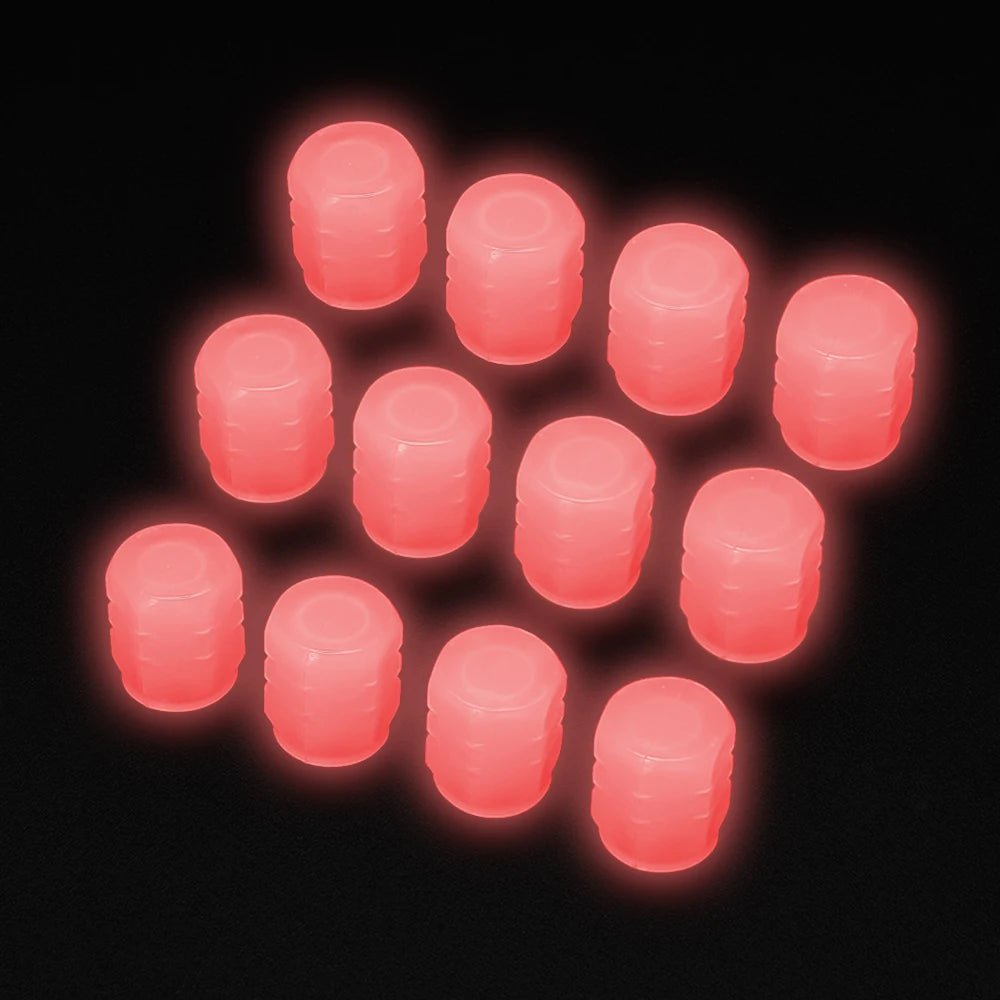 Luminous Tire Valve Caps Car Bicycle Motorcycle Wheel Hub Night Glow Decor Tire Dust - Proof Cover Universal Car Accessories - All in One