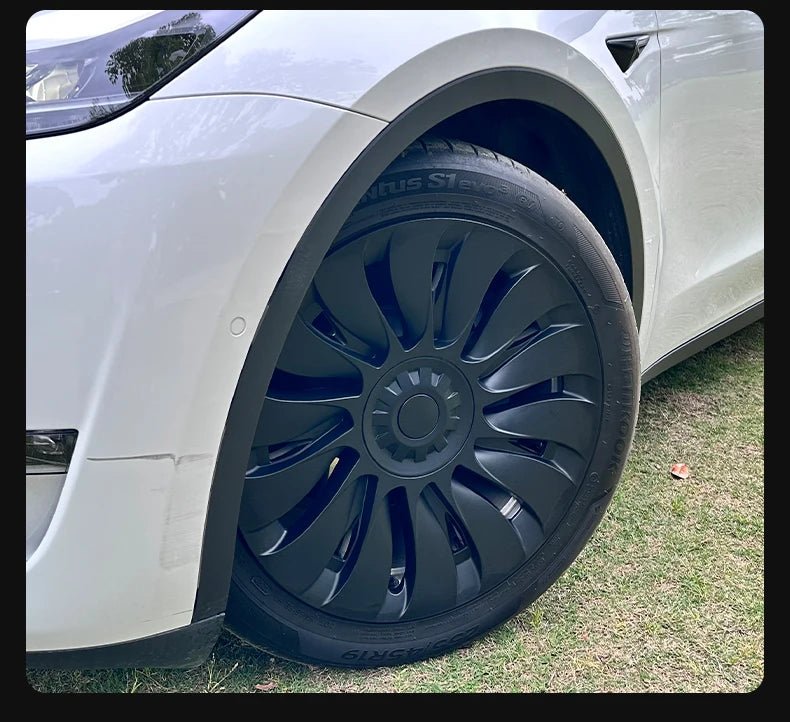 Tesla Model Y Wheel Covers - 19 Inch Storm Style Hubcaps (Set of 4) - All in One