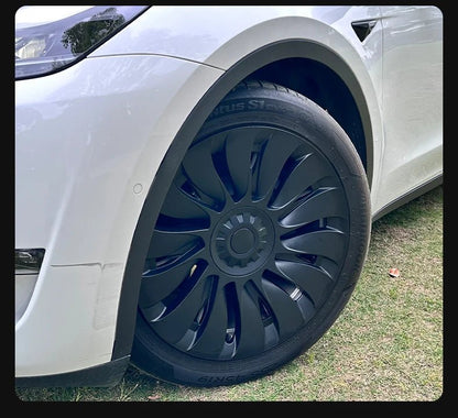 Tesla Model Y Wheel Covers - 19 Inch Storm Style Hubcaps (Set of 4) - All in One