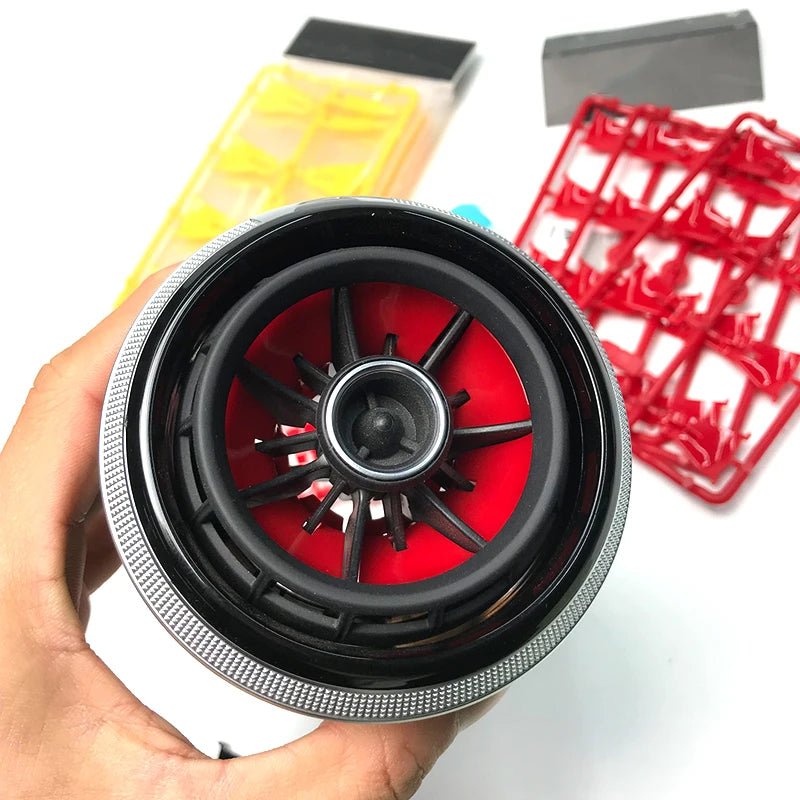 4pcs Interior Front Dashboard Air Condition Cover For Audi A3 S3 rs3 8V 2013 2014 2015 2016 Air Vent Outlet Replacement - All in One