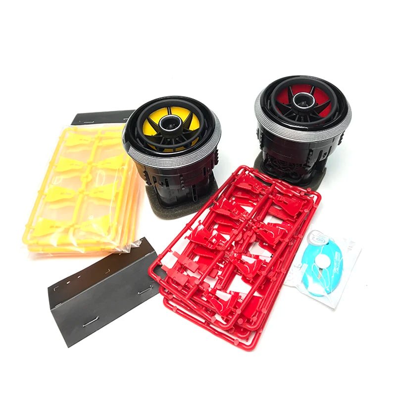 4pcs Interior Front Dashboard Air Condition Cover For Audi A3 S3 rs3 8V 2013 2014 2015 2016 Air Vent Outlet Replacement - All in One