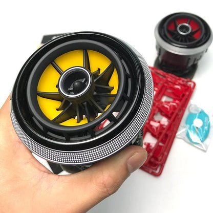 4pcs Interior Front Dashboard Air Condition Cover For Audi A3 S3 rs3 8V 2013 2014 2015 2016 Air Vent Outlet Replacement - All in One