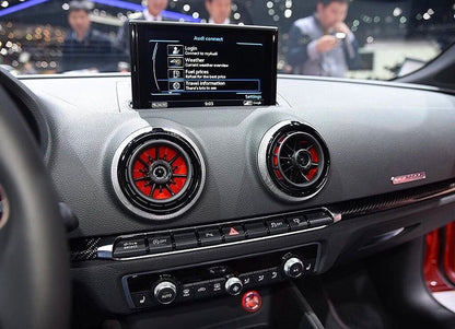 4pcs Interior Front Dashboard Air Condition Cover For Audi A3 S3 rs3 8V 2013 2014 2015 2016 Air Vent Outlet Replacement - All in One