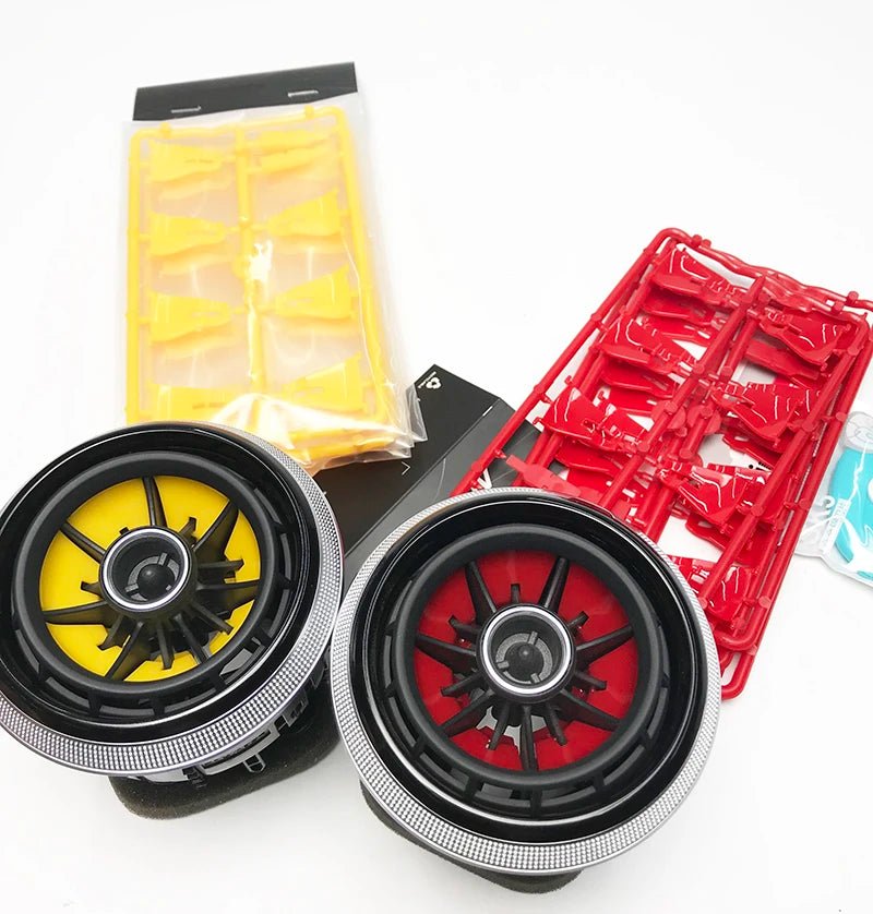 4pcs Interior Front Dashboard Air Condition Cover For Audi A3 S3 rs3 8V 2013 2014 2015 2016 Air Vent Outlet Replacement - All in One