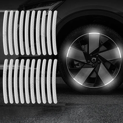 AUTOCOLLANT VOITURE - GlowWheel™ - Blanc - All in 1