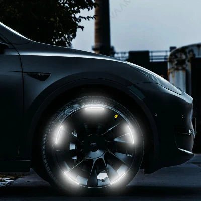 AUTOCOLLANT VOITURE - GlowWheel™ - Blanc - All in 1