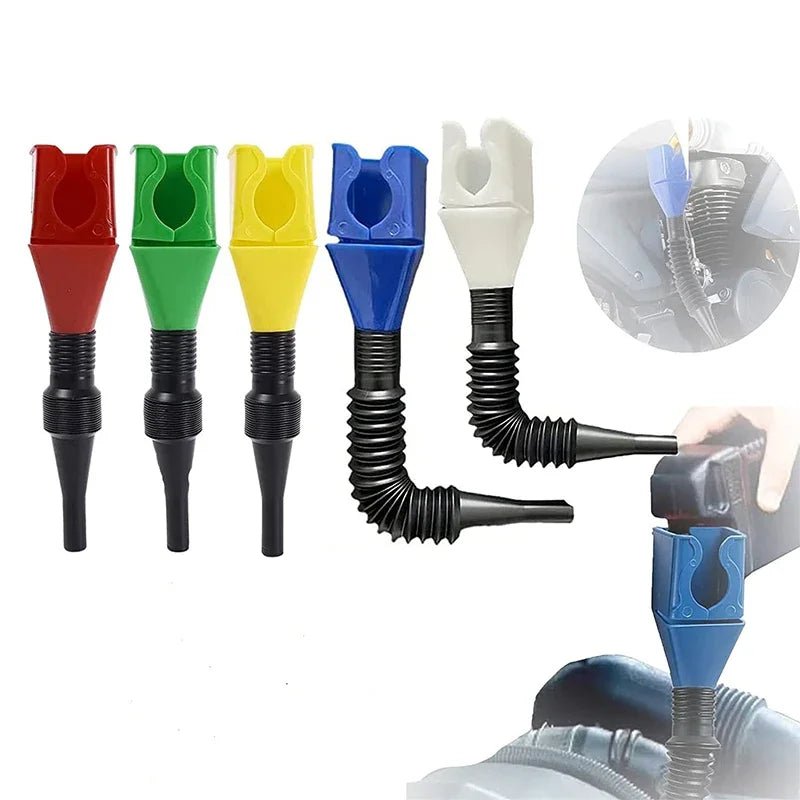 Car Motorcycle Refueling Funnel Gasoline Foldable Engine Oil Funnel Tool Plastic Funnel Refueling Tool Auto Accessories 1 - 3pcs - All in One