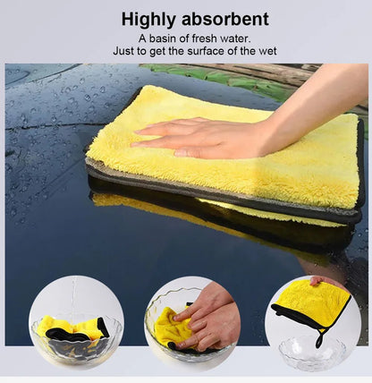 Microfiber Towel Car Microfiber Cloth Wash Towel Microfiber Cleaning Cloth Car Wash Drying Towel Auto Detailing - All in One