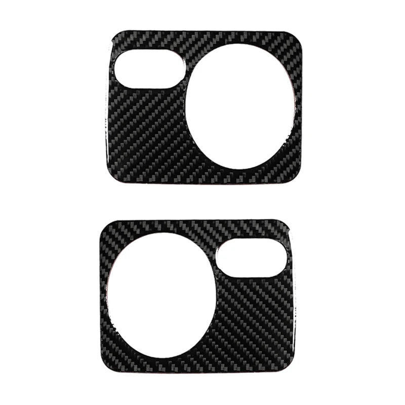 For VW Golf 6 MK6 Car Carbon Fiber Center Control Panel Air Vent Gear Shift Frame Headlight Switch Ashtray Box Cover Inner Trim - All in 1