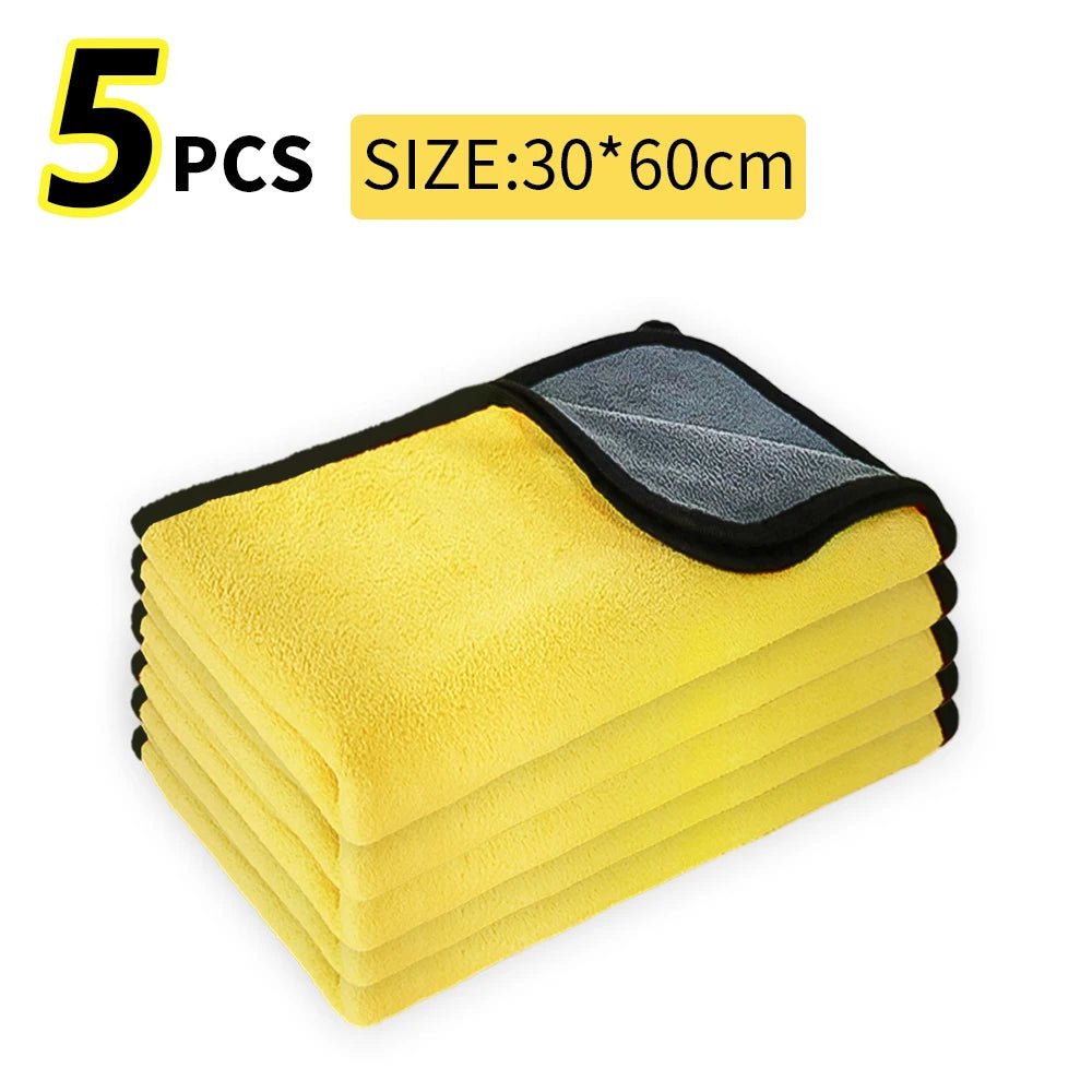 Microfiber Towel Car Microfiber Cloth Wash Towel Microfiber Cleaning Cloth Car Wash Drying Towel Auto Detailing - All in One