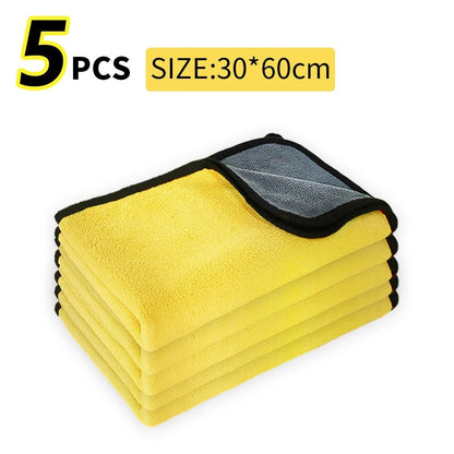 Microfiber Towel Car Microfiber Cloth Wash Towel Microfiber Cleaning Cloth Car Wash Drying Towel Auto Detailing - All in One