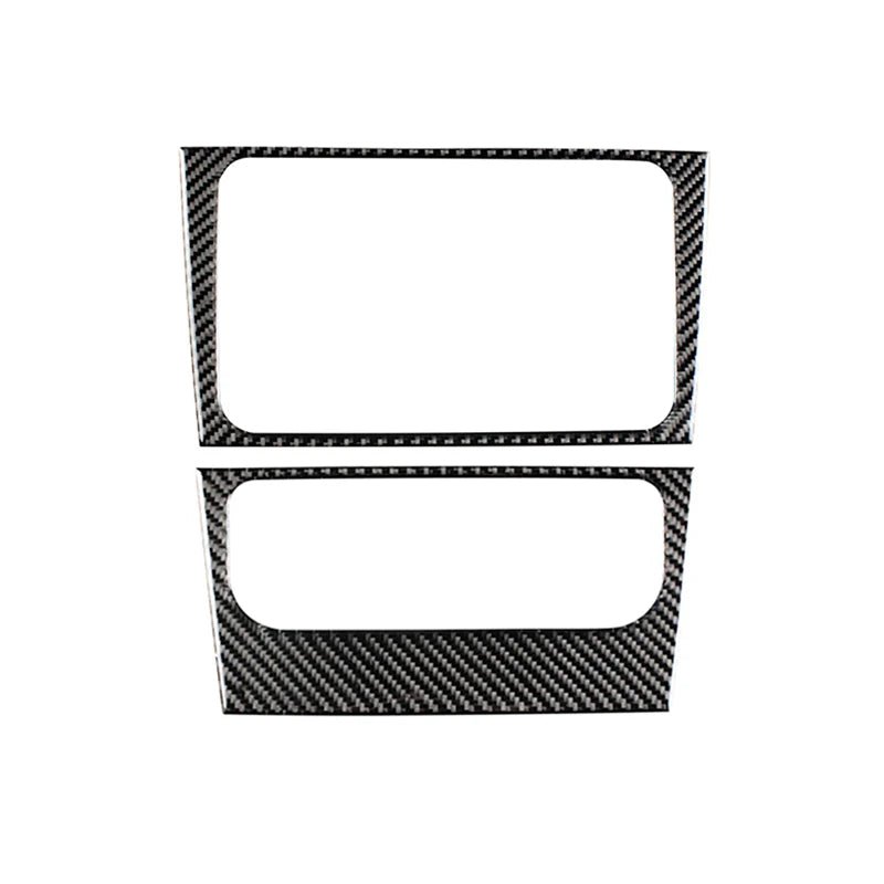 For VW Golf 6 MK6 Car Carbon Fiber Center Control Panel Air Vent Gear Shift Frame Headlight Switch Ashtray Box Cover Inner Trim - All in 1