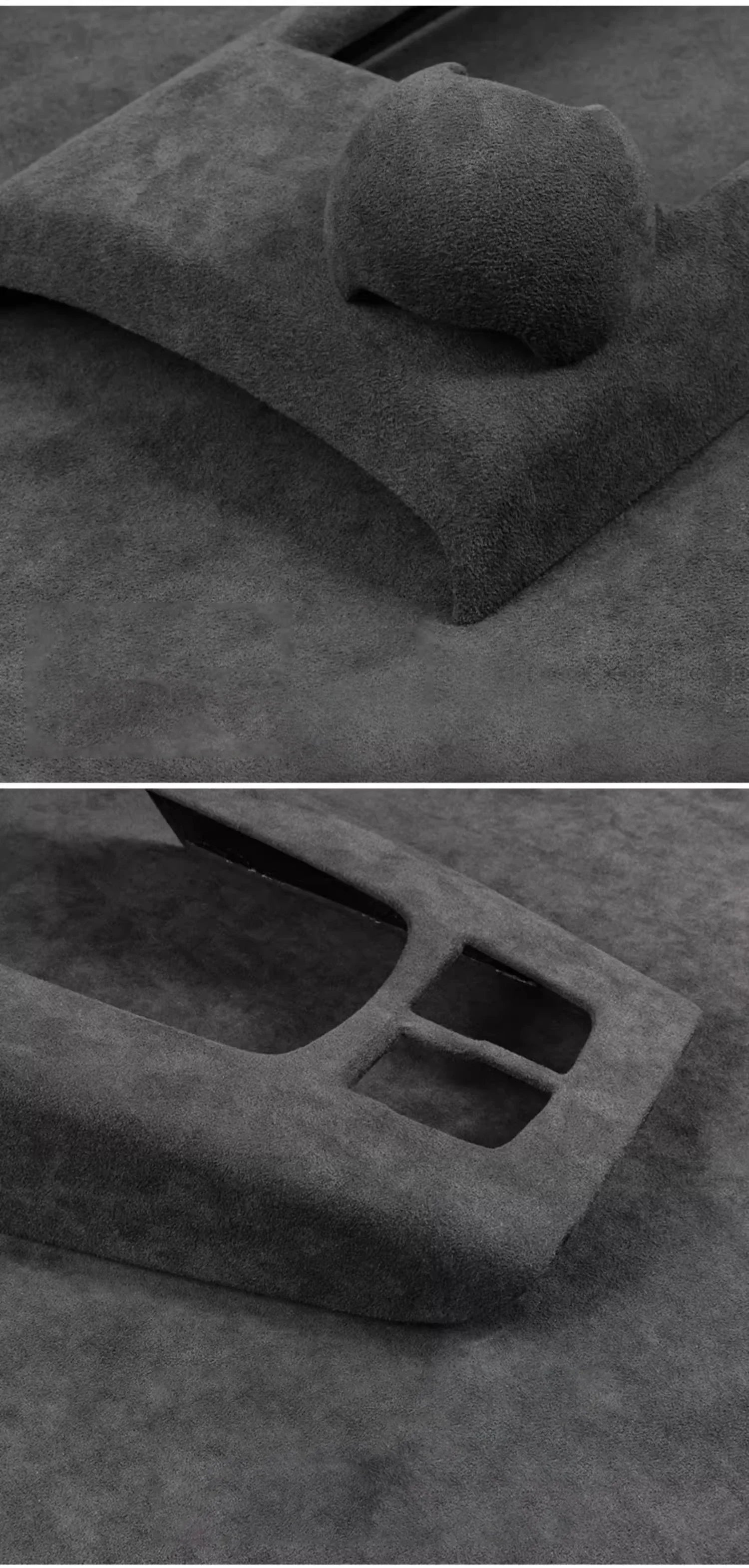 For Audi A3 A3L S3 2014 2015 2016 2017 2018 2019 2020 Alcantara Overlay Cover Car Gearshift Panel Armrest Box Frame Shell - All in One