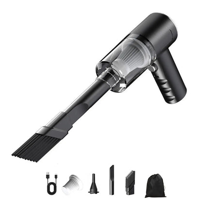 1Pcs Cordless Vacuum Cleaner for Home and Car, 120 Watt Powerful Suction Cordless Handheld Car Vacuum Cleaner, Black - All in One