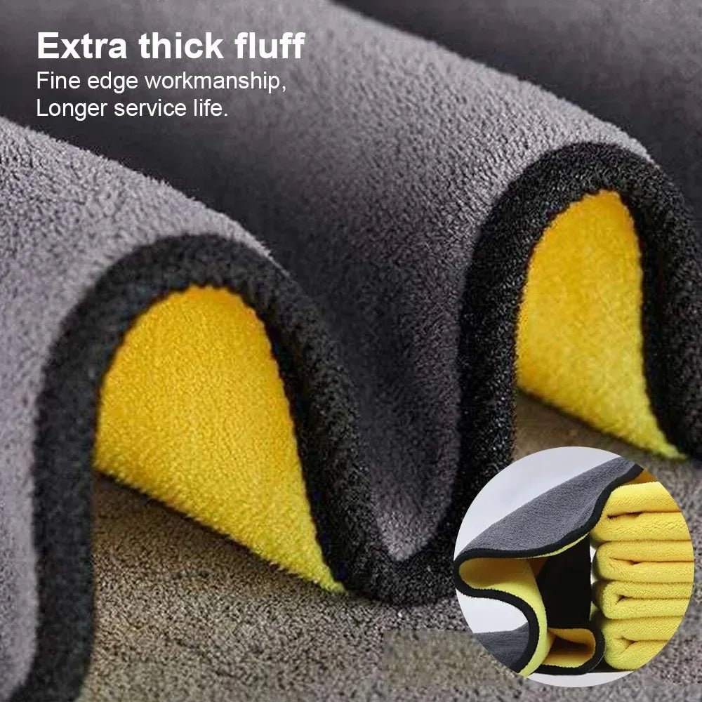 Microfiber Towel Car Microfiber Cloth Wash Towel Microfiber Cleaning Cloth Car Wash Drying Towel Auto Detailing - All in One