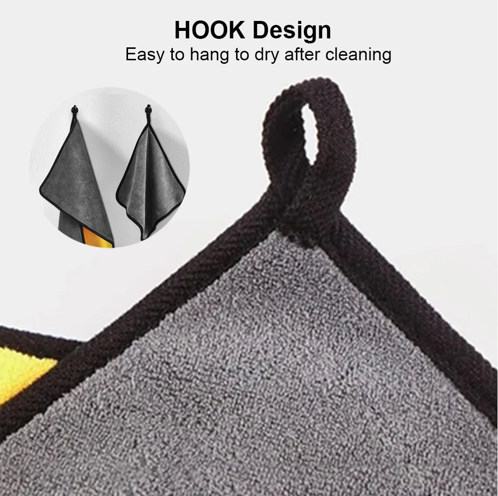 Microfiber Towel Car Microfiber Cloth Wash Towel Microfiber Cleaning Cloth Car Wash Drying Towel Auto Detailing - All in One