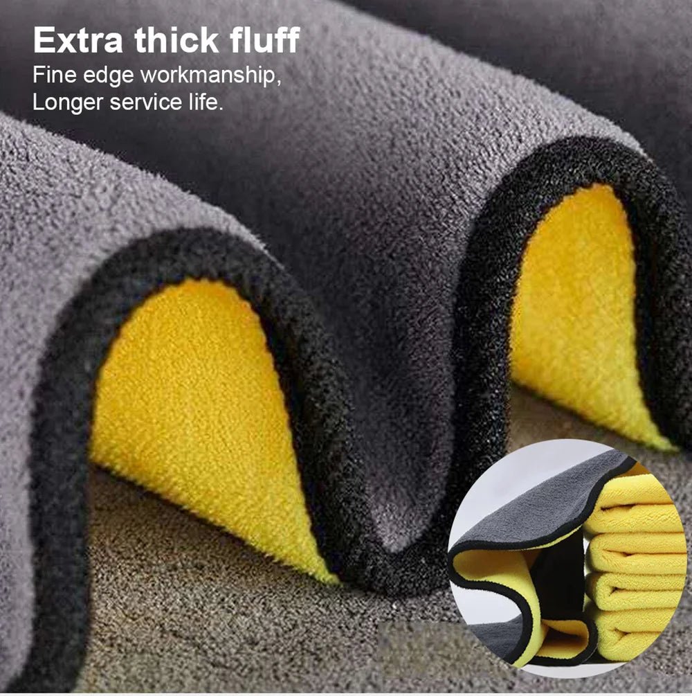 Microfiber Towel Car Microfiber Cloth Wash Towel Microfiber Cleaning Cloth Car Wash Drying Towel Auto Detailing - All in One