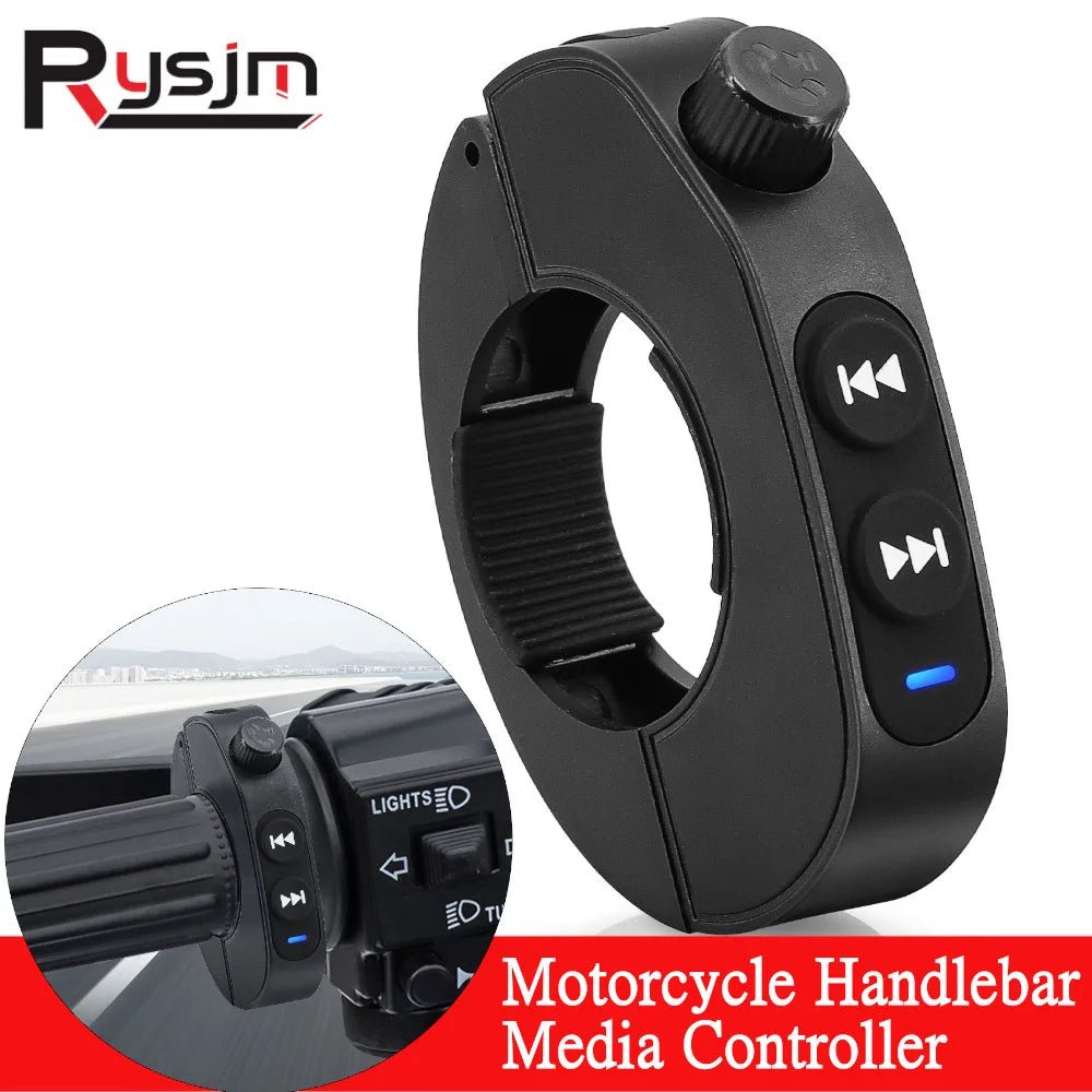Motorcycle Handlebar Steering Wheel Remote Control Wireless Media Smart Phone Remote Controller For Bike customized - All in One