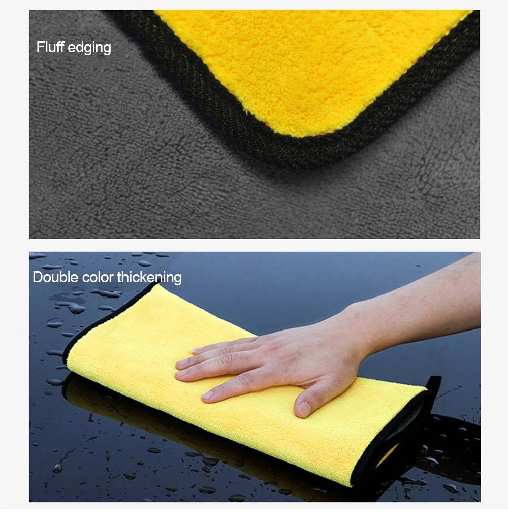 Microfiber Towel Car Microfiber Cloth Wash Towel Microfiber Cleaning Cloth Car Wash Drying Towel Auto Detailing - All in One