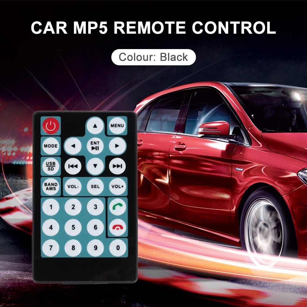 Car MP5 Intelligent Remote Control 27 Buttons RC Switch Convenient Copy Operation Choosing Channel Page Turning Play Voice - All in One