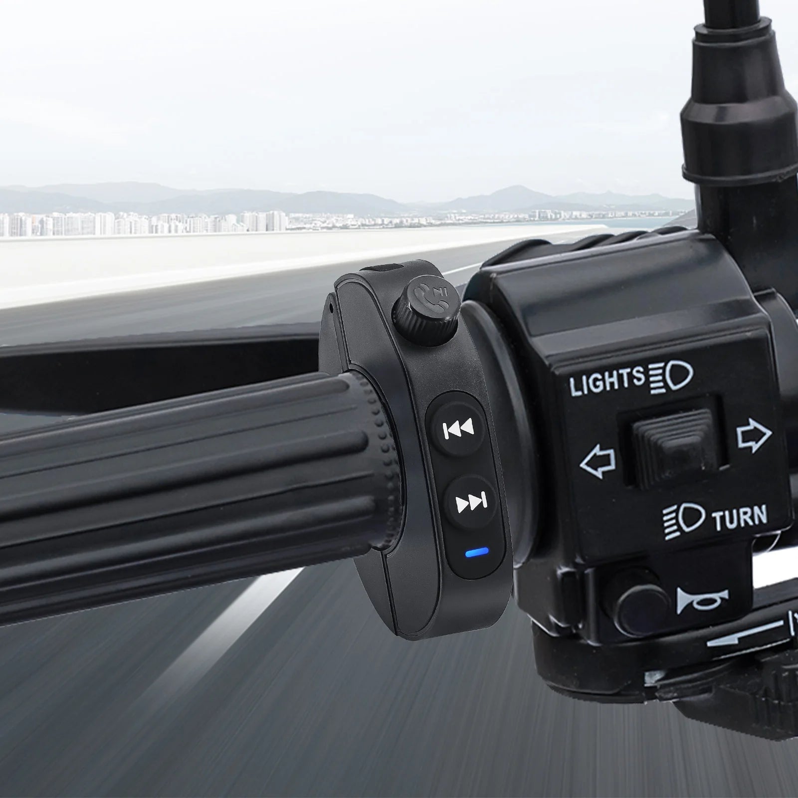 Motorcycle Handlebar Steering Wheel Remote Control Wireless Media Smart Phone Remote Controller For Bike customized - All in One