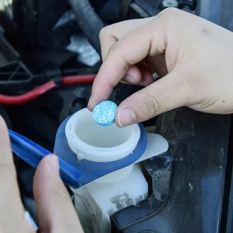 Car Windshield Glass Concentrated Washer Tablets Car Effervescent Washer Fluid Wiper Glass Solid Cleaning Tablets for Car Window - All in One