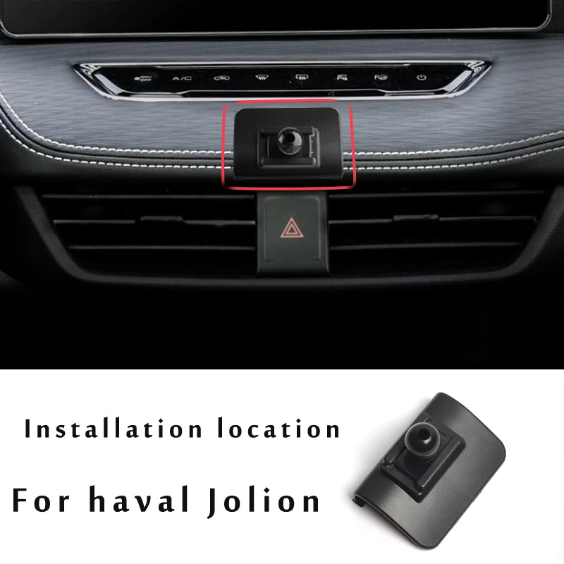 Car Phone Holder For haval Jolion 2021 2022 Car Styling Bracket GPS Stand Rotatable Support Mobile Accessories - All in One