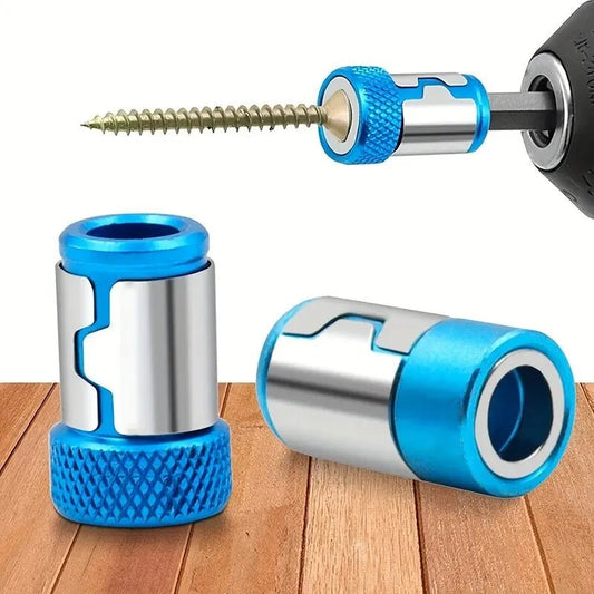 1pc Magnetic Screw Ring Bit Magnetizer Ring Metal Magnetizer Screw, Removable For 1/4 Inch/6.35mm Hex Screwdriver And Power Bits - All in 1