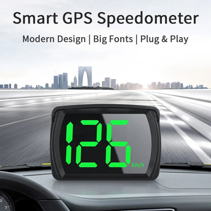 P1 Digital HUD Car Head Up Display On Board Computer Clock Slope Meter GPS Speedometer OBD2 Diagnostic Tools Instrument Cluster - All in One