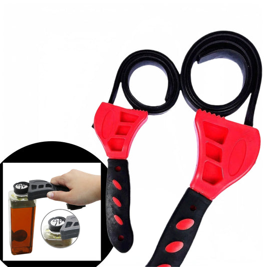 6/8 Inch Belt Wrench Oil Filter Remover Adjustable Chain Strap Spanner Vehicle Maintenance Tool Disassembly Oil Filter Extractor - All in 1