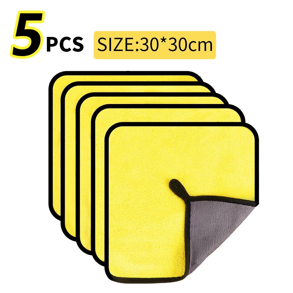 Microfiber Towel Car Microfiber Cloth Wash Towel Microfiber Cleaning Cloth Car Wash Drying Towel Auto Detailing - All in One