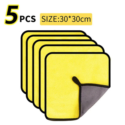 Microfiber Towel Car Microfiber Cloth Wash Towel Microfiber Cleaning Cloth Car Wash Drying Towel Auto Detailing - All in One