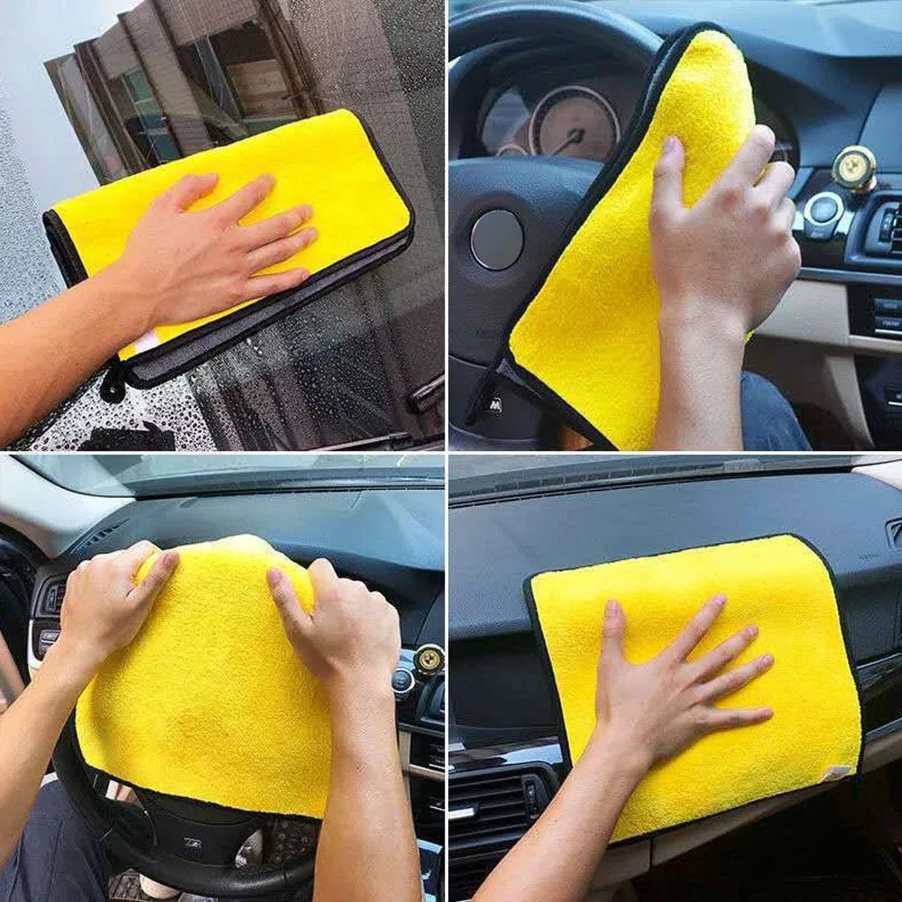 Microfiber Towel Car Microfiber Cloth Wash Towel Microfiber Cleaning Cloth Car Wash Drying Towel Auto Detailing - All in One