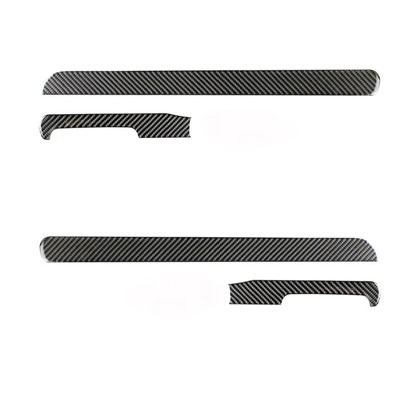 For VW Golf 6 MK6 Car Carbon Fiber Center Control Panel Air Vent Gear Shift Frame Headlight Switch Ashtray Box Cover Inner Trim - All in 1