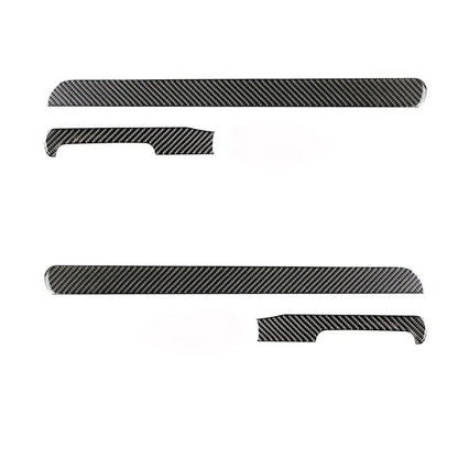 For VW Golf 6 MK6 Car Carbon Fiber Center Control Panel Air Vent Gear Shift Frame Headlight Switch Ashtray Box Cover Inner Trim - All in 1