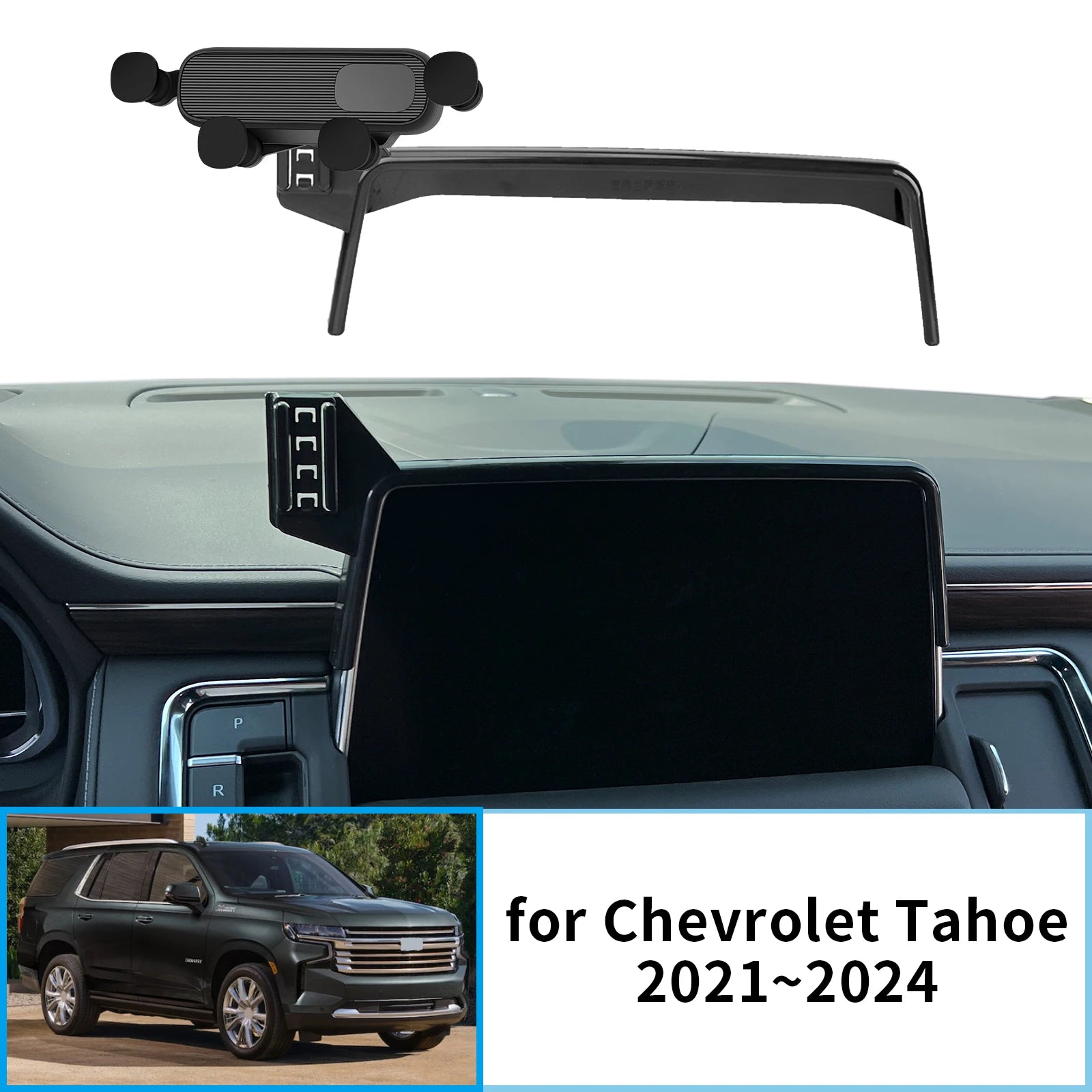 Car Mobile Phone Holder for Chevrolet Tahoe 2021~2024 GPS Bracket Navigation Stand Auto Accessories - All in One