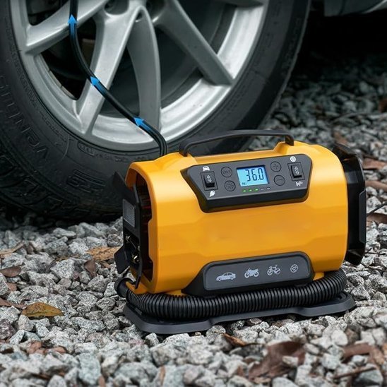 Gonfleur pneu voiture | CompactSafe - All in One