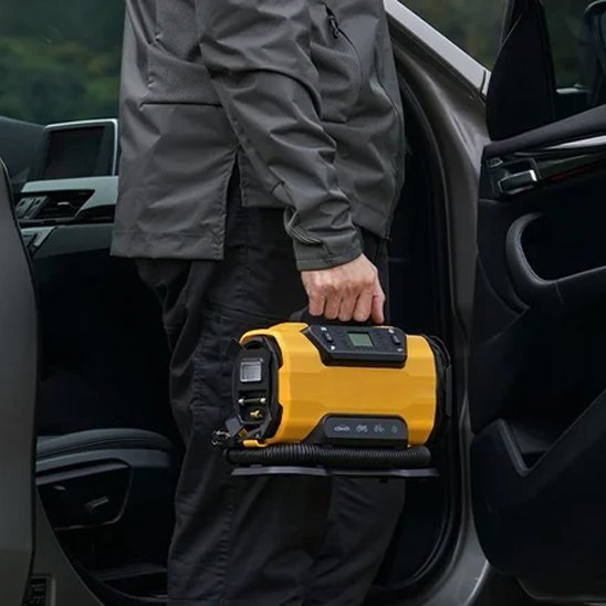 Gonfleur pneu voiture | CompactSafe - All in One