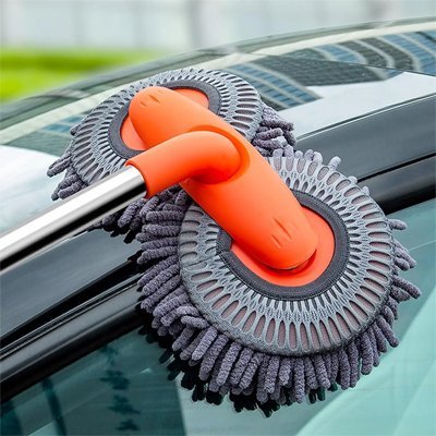 Brosse lavage voiture | Rotative Microfibre 360° - All in One