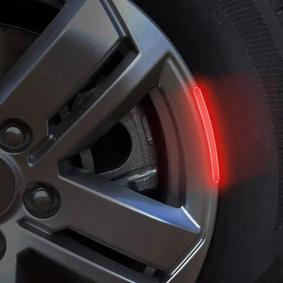 AUTOCOLLANT VOITURE - GlowWheel™ - Rouge - All in 1
