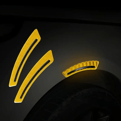 AUTOCOLLANT VOITURE - GlowWheel™ - Jaune - All in 1